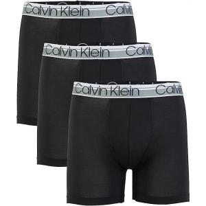imageCalvin Klein Mens Cotton Stretch 3Pack Low Rise TrunksBlackBlackBlack1