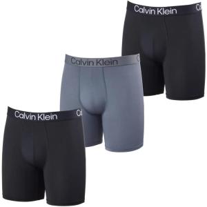 imageCalvin Klein Mens Cotton Stretch 3Pack Low Rise TrunksBlackBlackGray