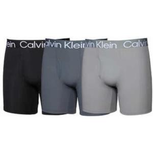 imageCalvin Klein Mens Cotton Stretch 3Pack Low Rise TrunksCharcoal Multi