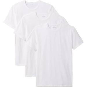 imageCalvin Klein Mens Cotton Stretch 3Pack Undershirts3 White Vneck
