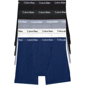 imageCalvin Klein Mens Cotton Stretch 5Pack Boxer Brief2 Black  1 Grey Heather  1 White  1 Blue Shadow