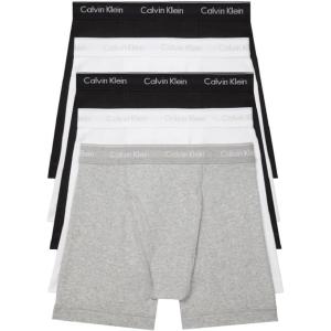 imageCalvin Klein Mens Cotton Stretch 5Pack Boxer Brief2 Black  2 White  1 Grey Heather