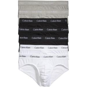 imageCalvin Klein Mens Cotton Stretch 7Pack Hip Brief3 Black  2 Grey Heather  2 White