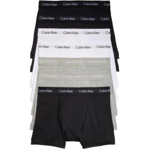 imageCalvin Klein Mens Cotton Stretch 7Pack Trunk3 Black  2 Grey Heather  2 White