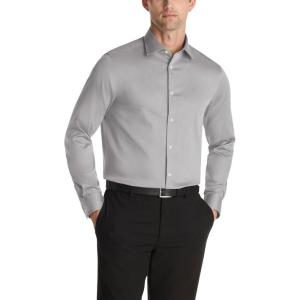 imageCalvin Klein Mens Dress Shirt Slim Fit Non Iron Stretch SolidCement