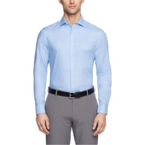 imageCalvin Klein Mens Dress Shirt Slim Fit Non Iron Stretch SolidFrench Blue