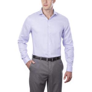imageCalvin Klein Mens Dress Shirt Slim Fit Non Iron Stretch SolidSoft Lilac