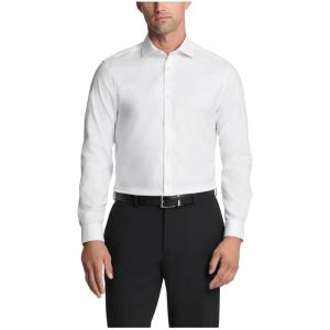 imageCalvin Klein Mens Dress Shirt Slim Fit Non Iron Stretch SolidWhite