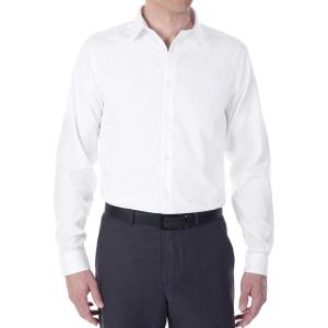 imageCalvin Klein Mens Dress Shirt Slim Fit NonIron HerringboneWhite
