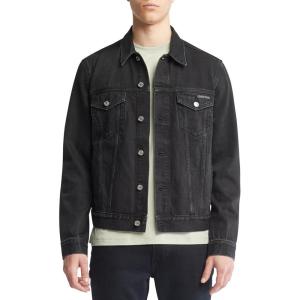 imageCalvin Klein Mens Essential Denim Trucker JacketBlack