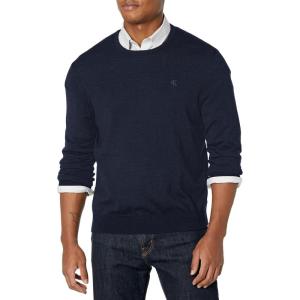 imageCalvin Klein Mens Extra Fine Merino Wool SweaterDark Sapphire