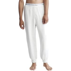imageCalvin Klein Mens Icon Cotton Stretch JoggersSnow Heather