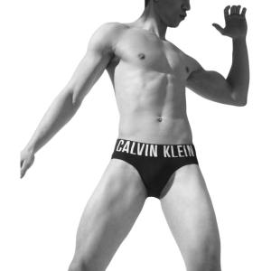 imageCalvin Klein Mens Intense Power 3Pack Hip BriefBlack Bodies W Black  Grey Sky  Pompeian Red Logos