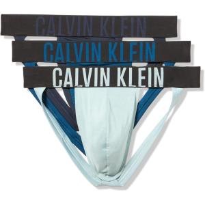 imageCalvin Klein Mens Intense Power 3Pack Jock StrapShoreline  Poseidon  Arona