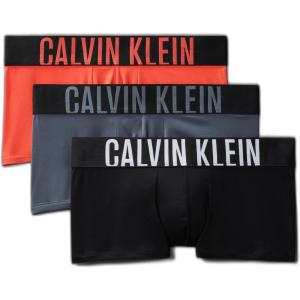 imageCalvin Klein Mens Intense Power 3Pack Low Rise TrunkBlack  Turbulence  Vermillion Brown
