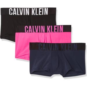 imageCalvin Klein Mens Intense Power 3Pack Low Rise TrunkHot PinkBlackBlue Shadow