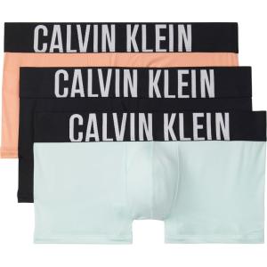 imageCalvin Klein Mens Intense Power 3Pack Low Rise TrunkPapaya Punch  Black  Moonlight Jade