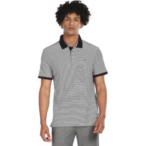 imageCalvin Klein Mens Jacquard Refined PoloBlack Combo