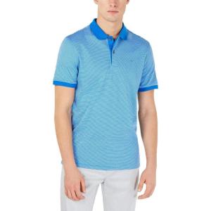 imageCalvin Klein Mens Jacquard Refined PoloBlue Bell Combo