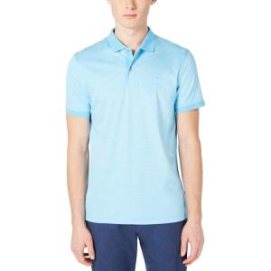 imageCalvin Klein Mens Jacquard Refined PoloBright Ice