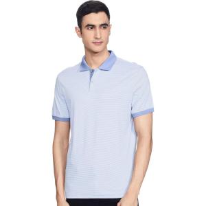 imageCalvin Klein Mens Jacquard Refined PoloHail Stripe