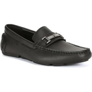 imageCalvin Klein Mens Magnus SlipOn LoaferBlack Tumbled Leather