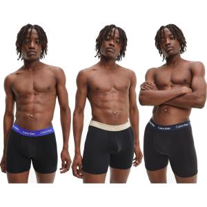 imageCalvin Klein Mens Micro Stretch 3pack Low Rise TrunkBlack Bshoreline Clem Travertine Wb