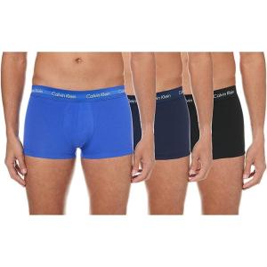 imageCalvin Klein Mens Micro Stretch 3pack Low Rise TrunkBlue