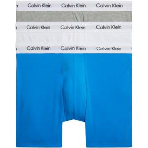 imageCalvin Klein Mens Micro Stretch 3pack Low Rise TrunkMulticoloured Gry Hthr  Wht  Palace Blue W Wh Wb