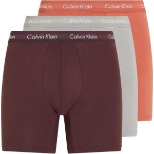 imageCalvin Klein Mens Micro Stretch 3pack Low Rise TrunkMulticoloured Rock Ridge  Fudge  Bruschetta