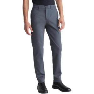 imageCalvin Klein Mens Modern Stretch Chino Wrinkle Resistant PantsForged Iron