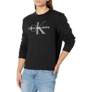 imageCalvin Klein Mens Monogram Logo Crewneck SweatshirtBlack