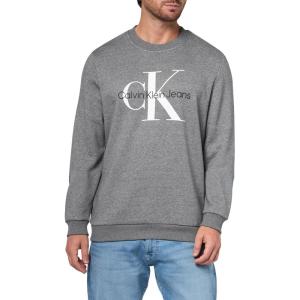 imageCalvin Klein Mens Monogram Logo Crewneck SweatshirtGrey Heather