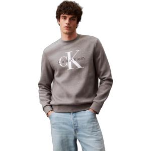 imageCalvin Klein Mens Monogram Logo Crewneck SweatshirtHeroic Grey Heather