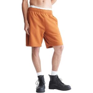 imageCalvin Klein Mens Monogram Logo Fleece ShortsCaramel Brown