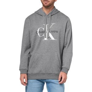 imageCalvin Klein Mens Monogram Logo HoodieGrey Heather