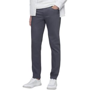 imageCalvin Klein Mens Move 365 Stretch Slim Fit Wrinkle Resistant Tech Woven PantGrey Pinstripe