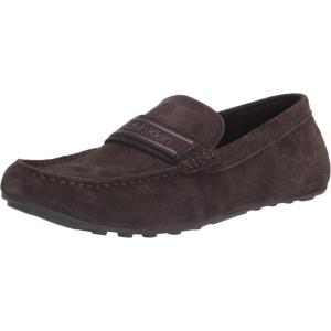 imageCalvin Klein Mens Oliver Driving Style LoaferDark Brown Suede 200