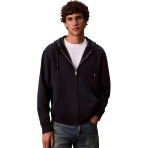 imageCalvin Klein Mens Relaxed Fit Archive Logo Fleece Full Zip HoodieDark Sapphire
