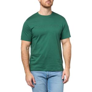 imageCalvin Klein Mens Relaxed Fit CK Logo Crewneck TShirtHunter Green