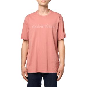imageCalvin Klein Mens Relaxed Fit CK Logo Crewneck TShirtLight Mahogany