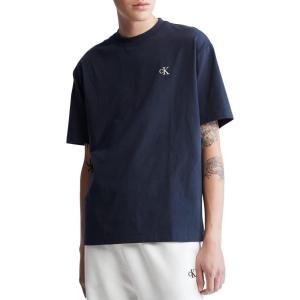 imageCalvin Klein Mens Relaxed Fit Monogram Logo Crewneck TShirtDark Sapphire