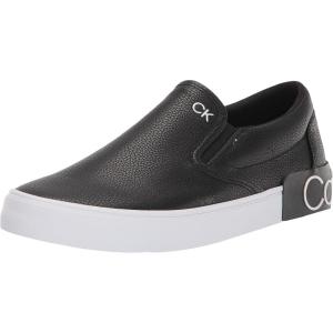 imageCalvin Klein Mens Ryor SneakerBlack Tumbled Leather 004