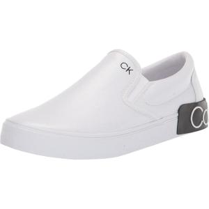 imageCalvin Klein Mens Ryor SneakerWhite Tumbled Leather 143