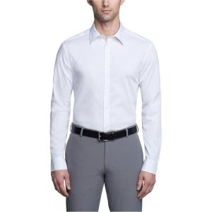 imageCalvin Klein Mens Slim Fit Non Iron Solid Dress Shirt  Amazon ExclusiveWhite