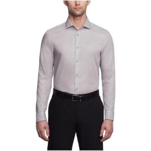 imageCalvin Klein Mens Slim Fit Non Iron Solid French Cuff Dress Shirt  Amazon ExclusiveSmoke