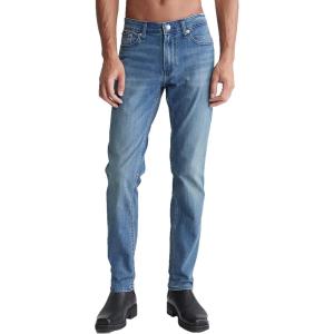 imageCalvin Klein Mens Slim High Stretch JeansChipped Blue