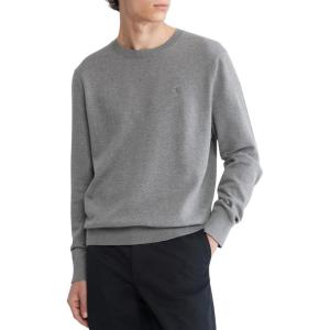 imageCalvin Klein Mens Smooth Cotton Crewneck SweaterMedium Grey Heather