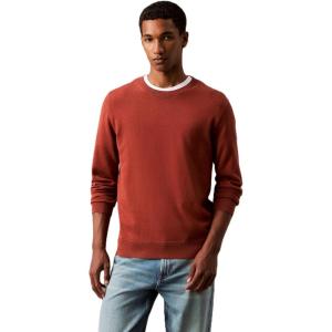 imageCalvin Klein Mens Smooth Cotton Crewneck SweaterRoasted Russet