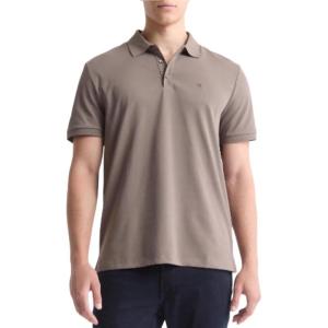 imageCalvin Klein Mens Smooth Cotton Monogram Logo Polo ShirtFalcon